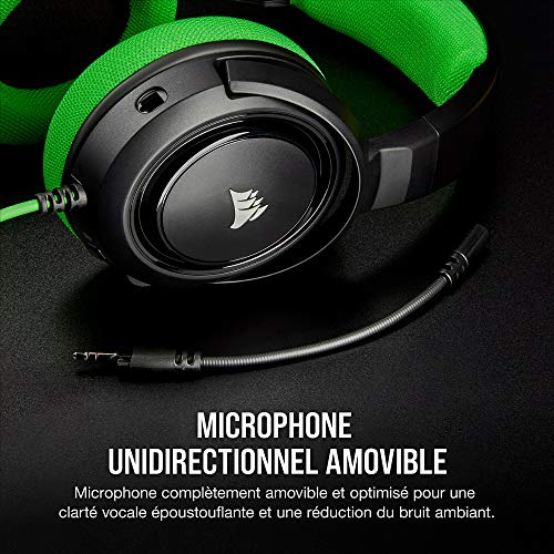 Corsair HS35 Casque de Gaming STÉRÉO, Vert