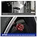 ZNDAW 4 PCS Skull Style Tire Valve Stem Caps, Dustproof Wheel Valve Covers with Rubber O-Ring, Universal Antirust Copper Core Tyre Caps for Cars SUVs Bicycles Motorcycles (Red)