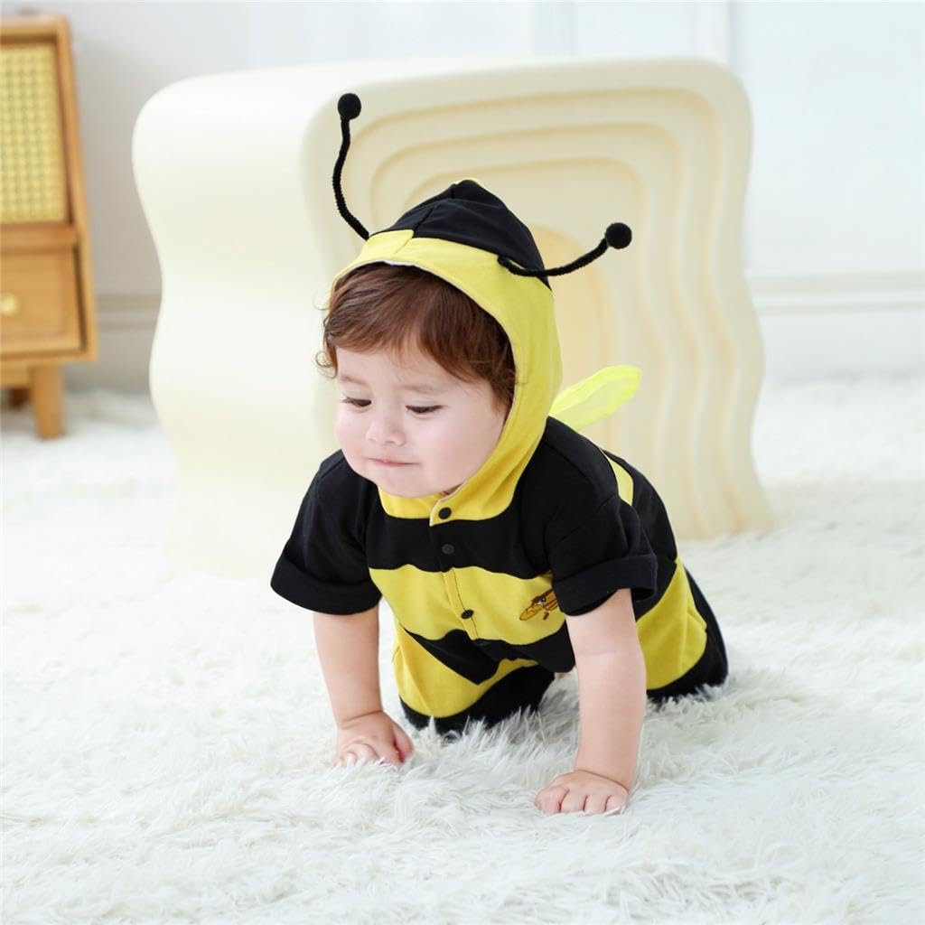 Lito Angels Mono Disfraz de Animal para Bebé Niño | Mono de una pieza, Diseños de mariquita, abeja o tigre, Disfraz de Halloween, Carnaval, Cumpleaños