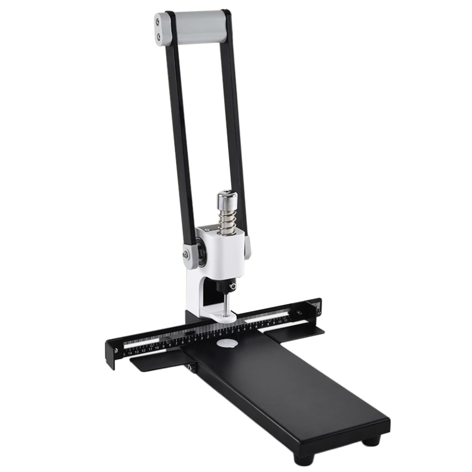 Perforatrice Heavy-duty A Foro Singolo, Perforatrice Per Carta Con Capacità Di 300 Fogli, Con 4 Punte (4/5/6/7 Mm), Righello E Contenitore Per Gli Scarti Di Carta, Per Ufficio, Casa E Tipografia