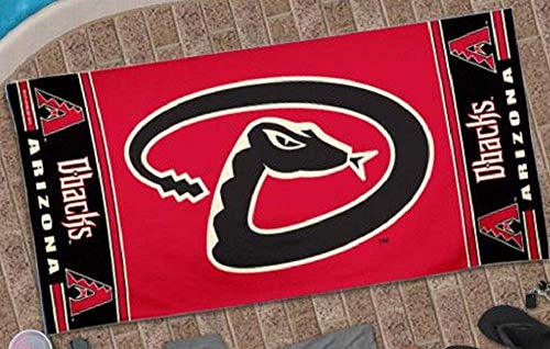 Serviette de plage MLB Arizona Diamondbacks grand drap de bain sport rouge