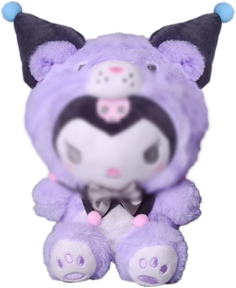 9 inch My-Melody Plush Toys, Cartoon Plush Dolls Soft Stuffed Animals, Cute Anime Plush Figure Toy, Girl Christmas Birthday Gift for Kids Children Fans (Purple)