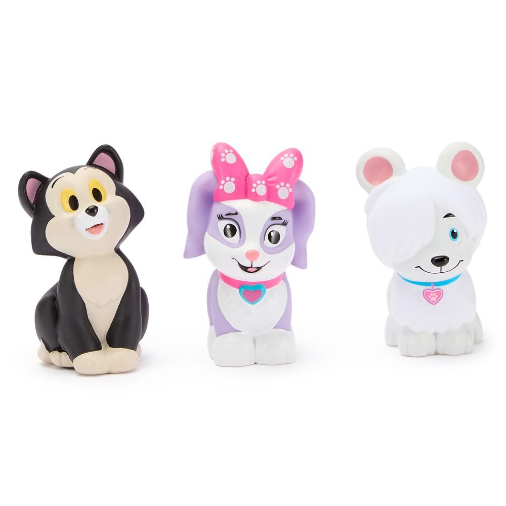 Disney Oficjalny zestaw do kąpieli z myszką Minnie – kompletna kolekcja zabawek do wanny, bezpieczna i zabawna zabawka do kąpieli, autentyczny towar, dla małych dzieci i dzieci, od 3 lat