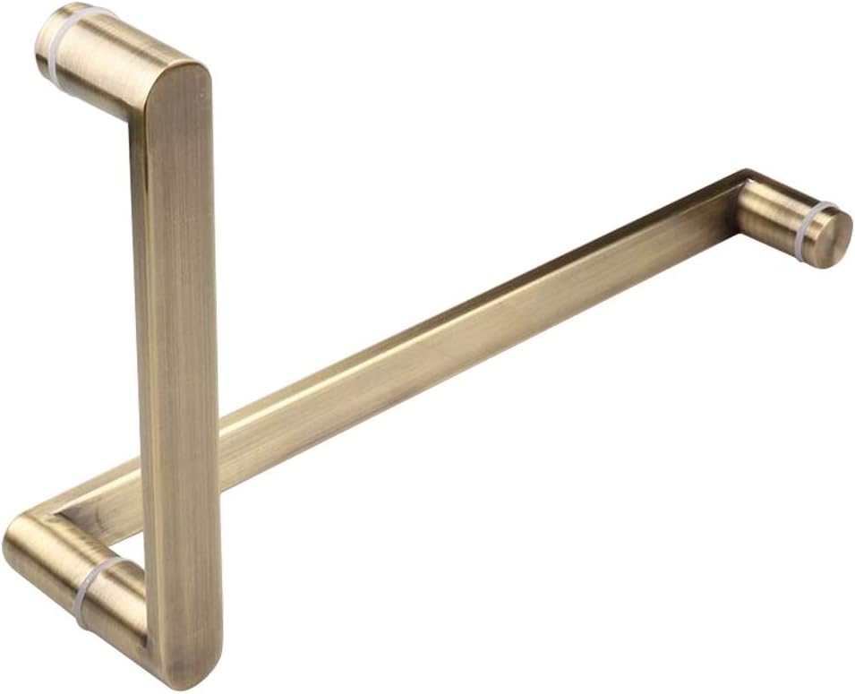 Shower Door Handles for Both Sides of The Glass Door Internal Shower Door Pull Knob Bar Replacement Parts for Bath/Bathroom, Bronze (Size : 225mm+425mm)