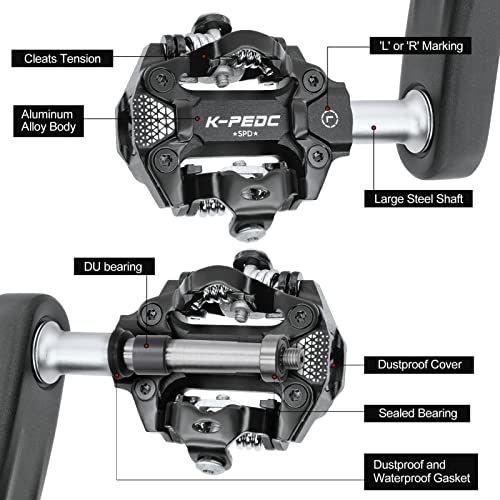 K PEDC Lightweight Clipless Pedals