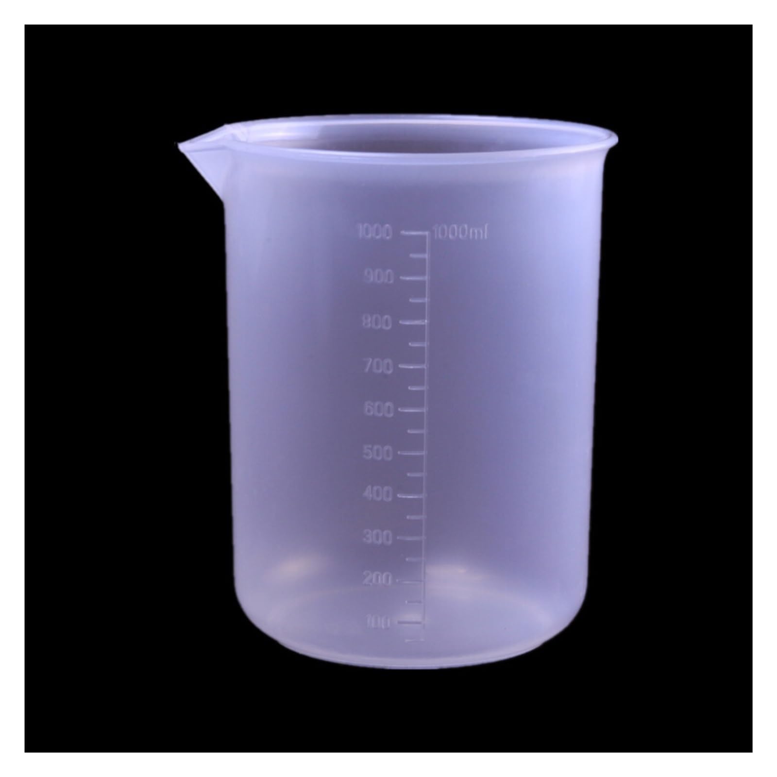 Run Ken 4 Pcs/lot 1000 Ml En Plastique Gradué Bécher Tasse Laboratoire Chimie Ensemble Laboratoire PP Bécher
