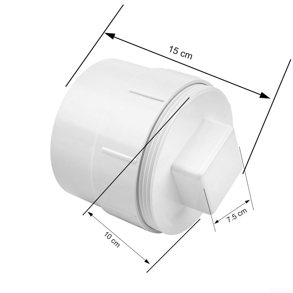 Válvula Antirretorno ABS para Drenaje 10cm Unidireccional(6 inches)