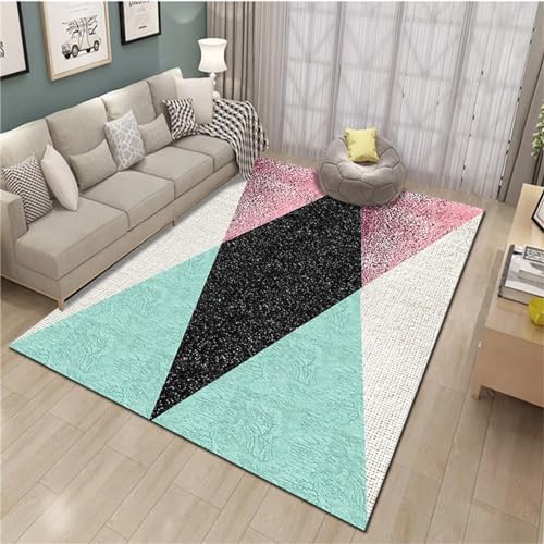 AD6H-CZ Grüner Teppich, geruchsfreier Babyteppich für Jungen, Anti-Milben-Teppich,Grün,40x60cm
