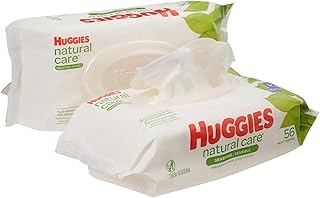 Huggies Natural Care Fragrance Free Baby Wipes, 56 Count (Pack of 1)