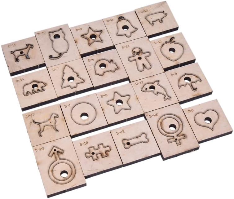 Cute Dog Cat Shape Template Handmade Leathercraft Cutting Mould Die Tool DIY Wooden Knife Punching - (Color: 1)