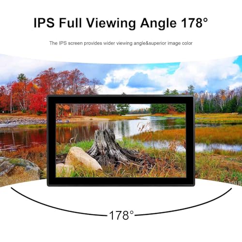 Image of VSDISPLAY 13.3'' 1920x1080 Industrial Touch Monitor IP65 Front Waterproof | IPS LCD Display,16:9 Aspect Ratio,10-Point Capacitive Touch, with H /D VGA Interface for Industrial Outdoor Kiosk Use