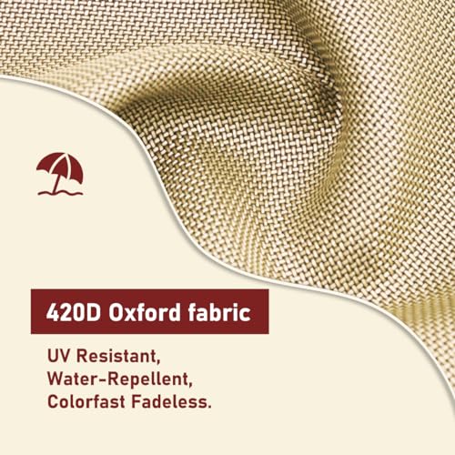 Vainlley YG-010 Patio Umbrella Cover Outdoor Umbrella Cover With Rod Waterproof Durable 420D Polyester Fabric Patio Parasol Umbrella Cover thumb #2