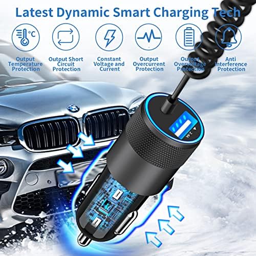 Apple MFi Certified iPhone Car Charger Fast Charging + 6FT Lightning Cable — view 5