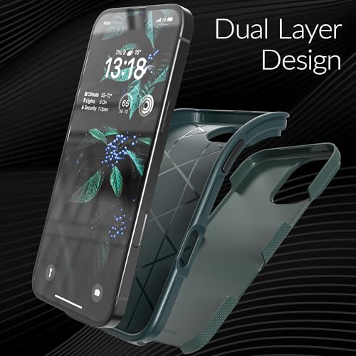 Image of Crave Dual Guard Compatible with iPhone 16 Plus Case, Compatible with MagSafe Shockproof Protection Dual Layer Case for Apple iPhone 16 Plus (6.7 inch) - Green