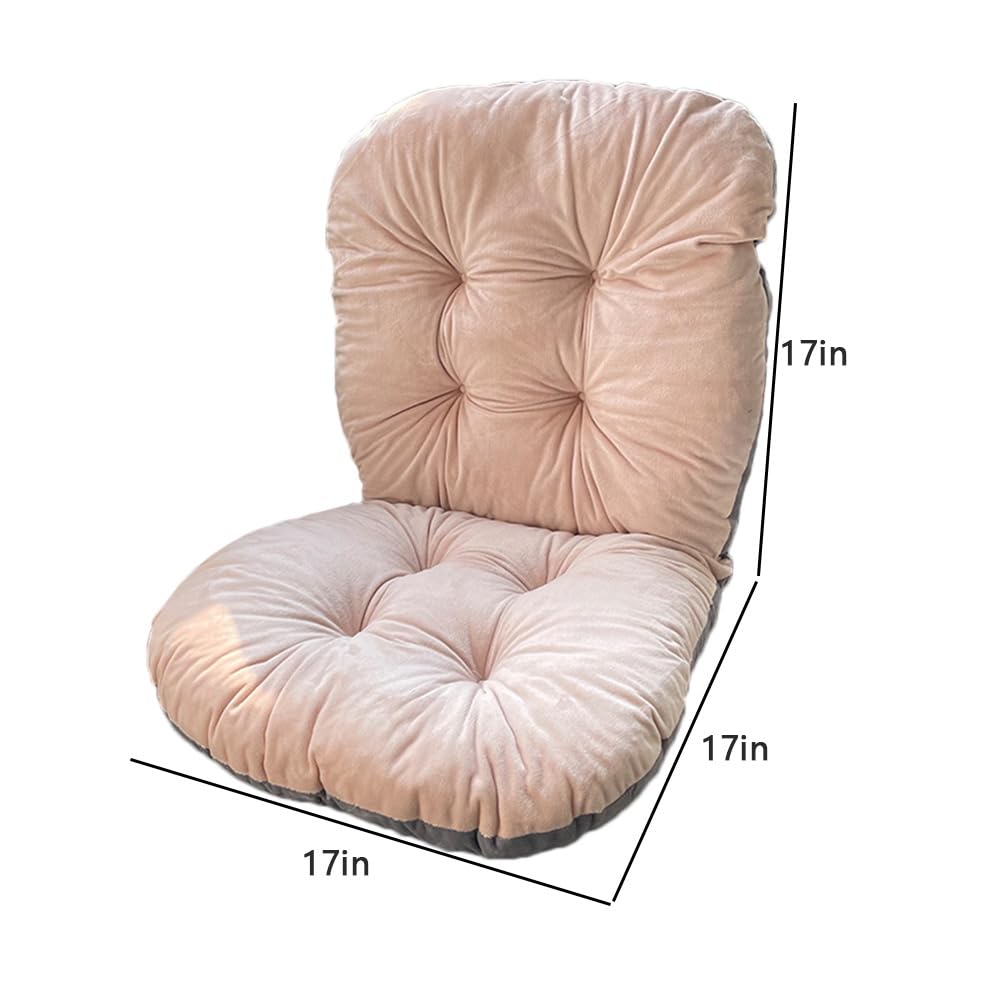 Gujuja High Back Rocking Chair Cushion with Back Support - Plush Office Seat Cushion for Relax and Lazy Buttocks