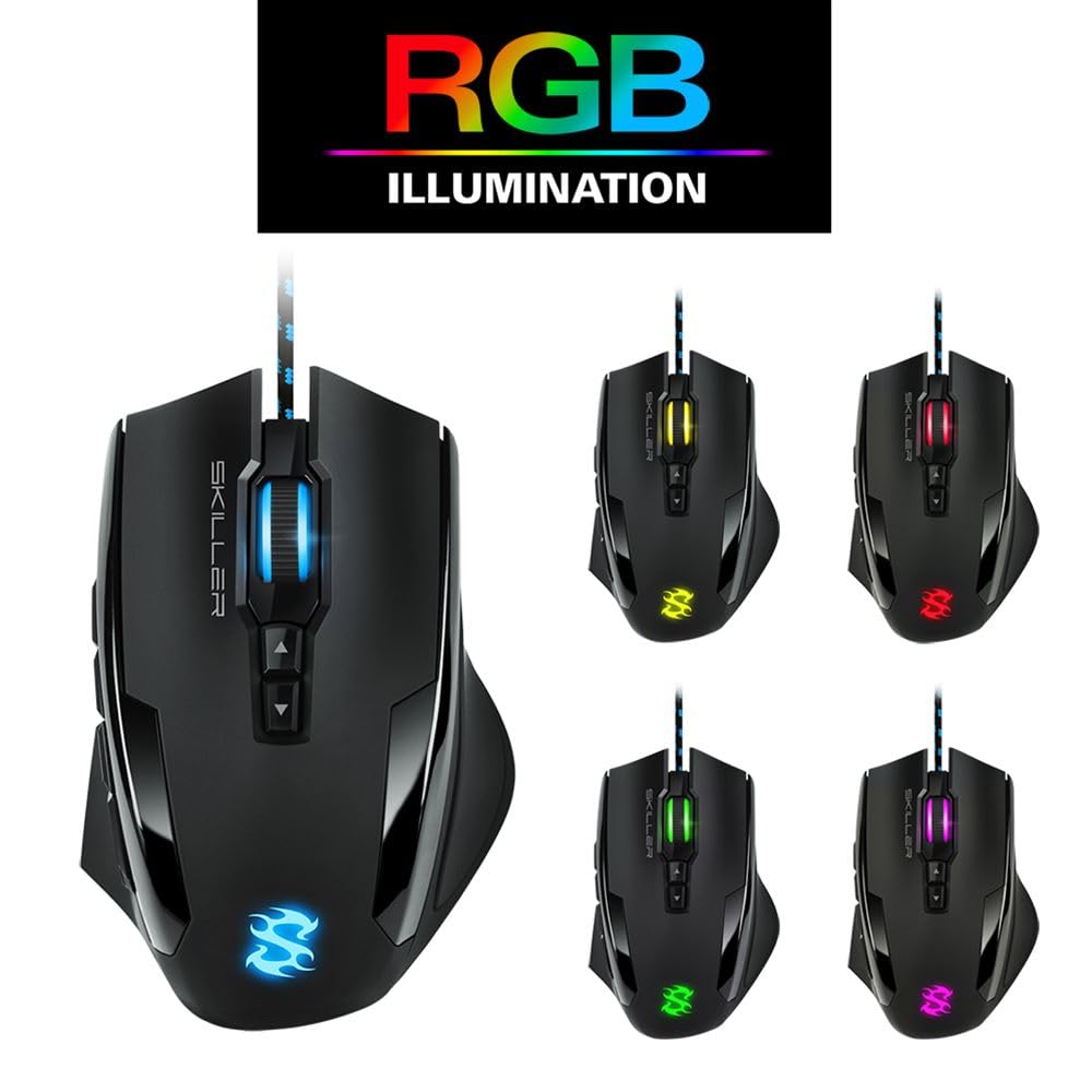Sharkoon Skiller SGM1 Souris Gaming Noir