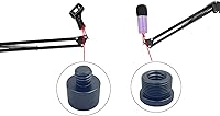Vista 6 de 8 adaptadores de soporte de micrófono, 4 piezas 58 hembra a 38 macho y 4 piezas de 38 hembra a 58 macho, adaptador de soporte de micrófono