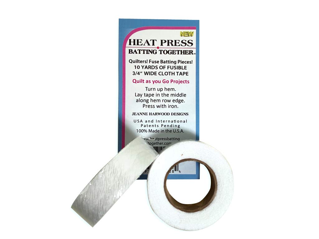 3/4" Fusible Batting Tape 2 Pack (White) Arts, Crafts