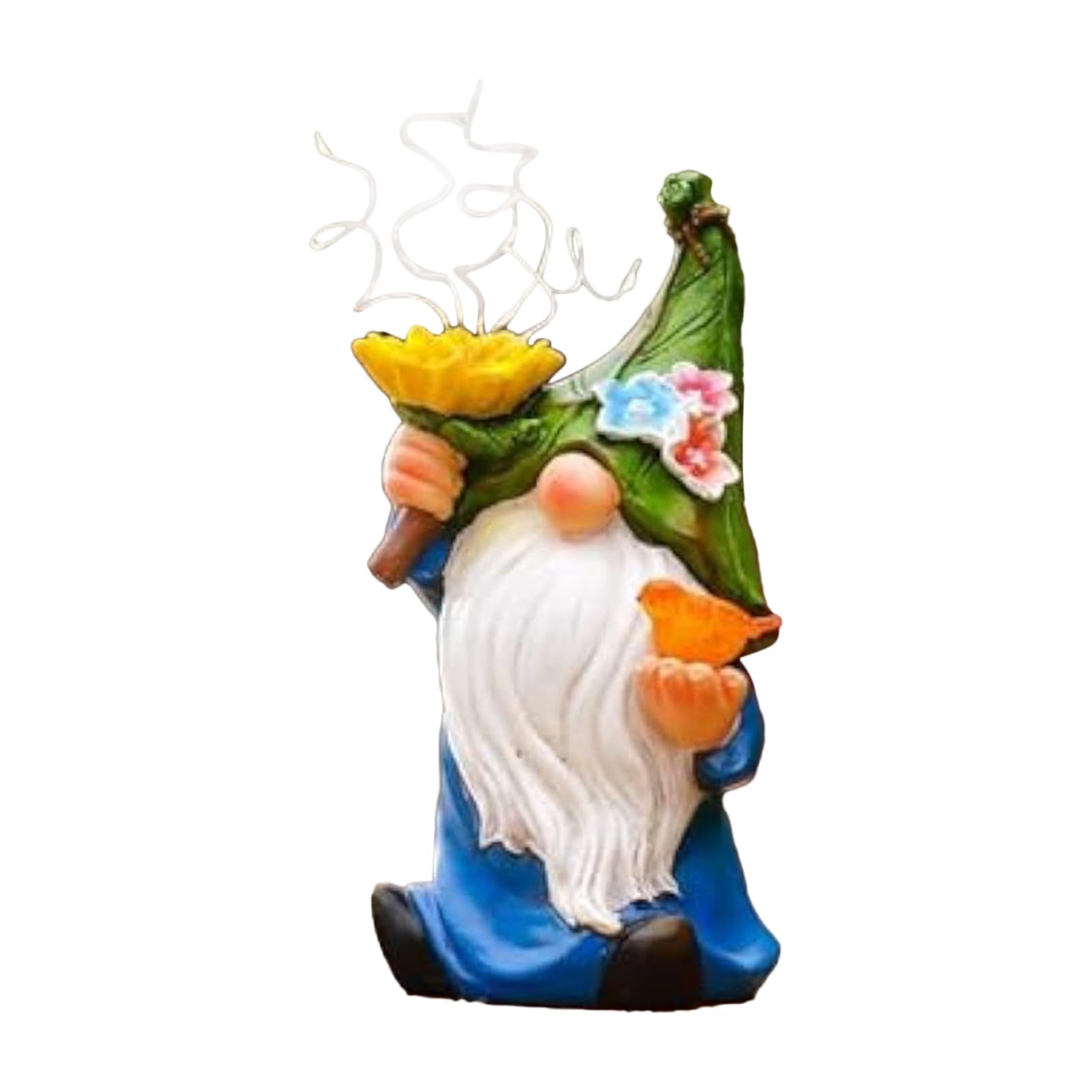 Statue solaire jardin gnome en résine illumine vos soirées autour de la piscine