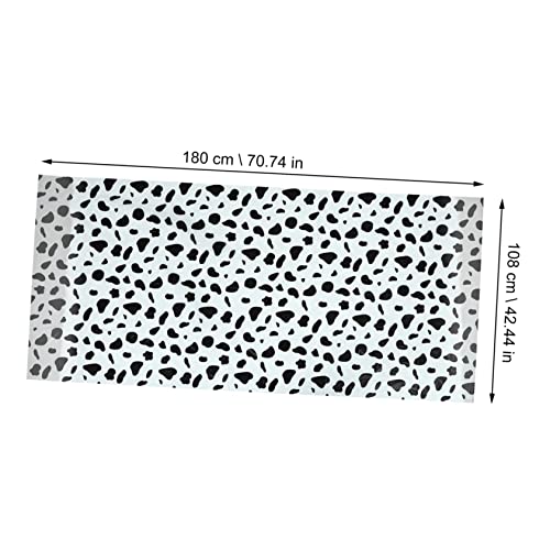 ORFOFE 1 Conjunto De Toalha De Mesa De Paletes De Papel De Vaca Bandeira Animal Peva