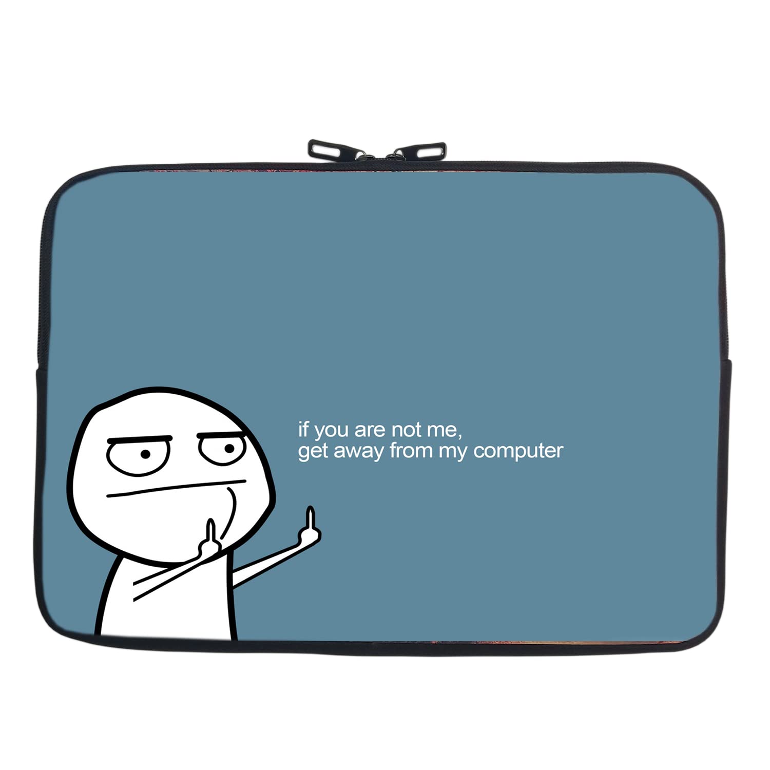 TheSkinMantra Chain Laptop Sleeve Bag Compatible with Laptop/Macbooks/Chrombook/Notebook/Zbook (14.1 Inch (Chain), Get Away from My Computer) (B0BSS19N72) Amazon Price History, Amazon Price Tracker