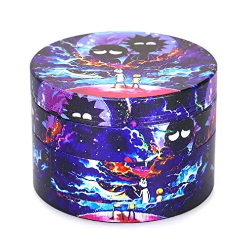 Gewürzmühle, antihaftbeschichtet, Aluminiumlegierung, mit Sieb, Pollenschaber, 6,3 cm, 4 Stück