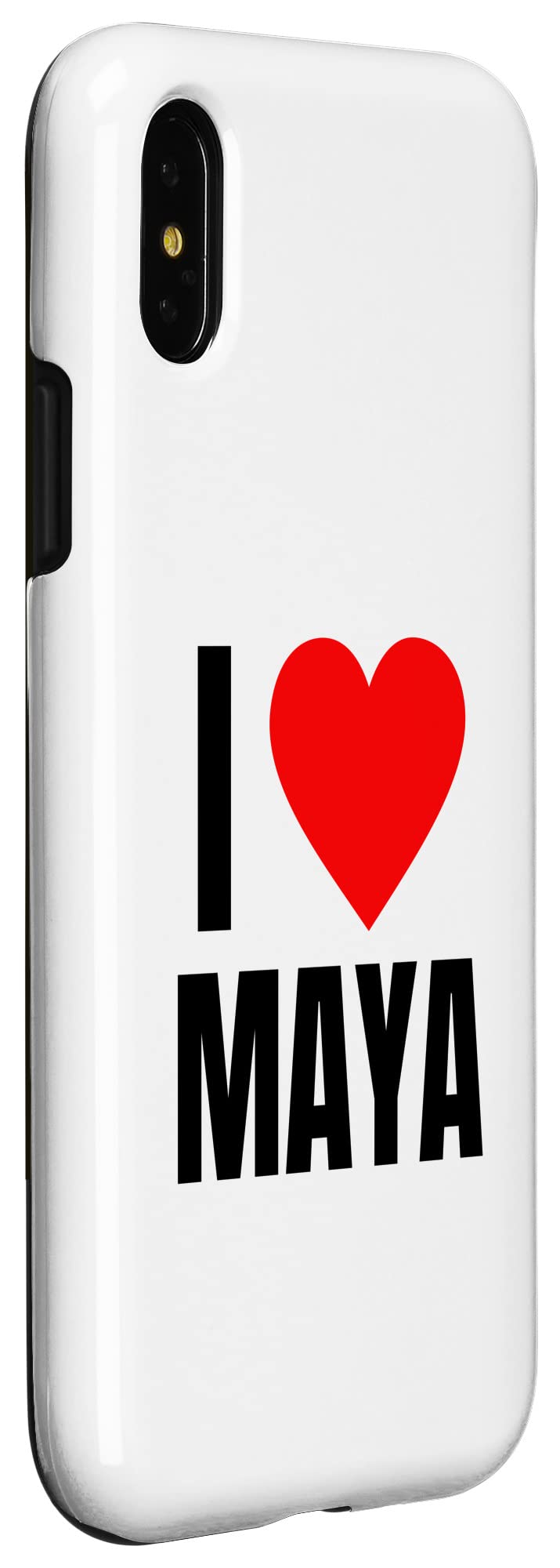 Amazon.co.jp: iPhone X/XS I Love Maya 名前 パーソナライズ 女性 