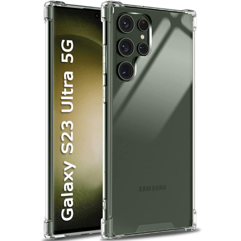 TheGiftKart Ultra-Hybrid Crystal Clear Back Cover Case for Samsung Galaxy S23 Ultra 5G | 360 Degree Protection | Hard Back Cover Case for Samsung S23 Ultra 5G (PC & TPU | Transparent) (B0BSXPMTNM) Amazon Price History, Amazon Price Tracker