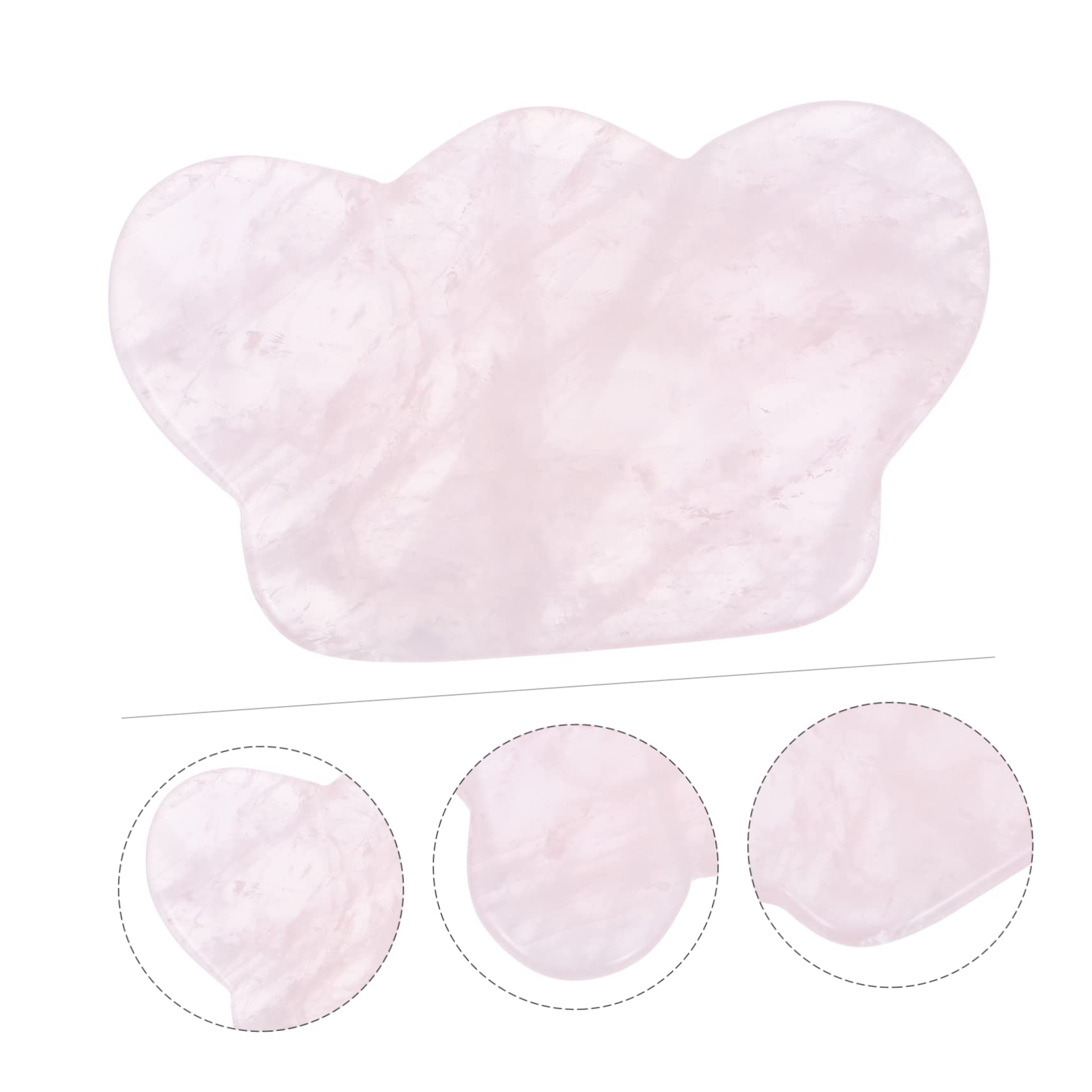 minkissy 3 Pezzi tavola raschiante gua sha guasha gua-sha lettino per massaggi circolazione sanguigna facciale corpo nero a spillo tavola da massaggio raschietto per massaggi rosa