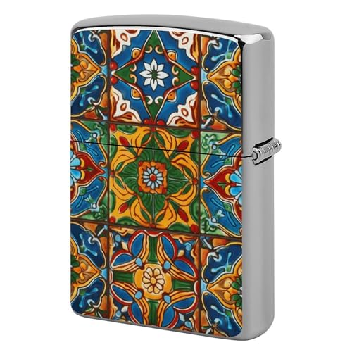 Coque mexicaine pour briquet en céramique robuste et étui de poche vintage