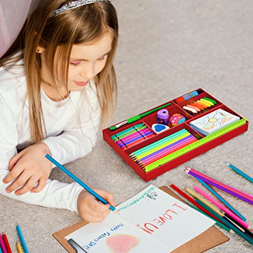 Organizador de Gaveta Multiuso com 8 Divisões para Organizar Material de Escritório e Acessórios de