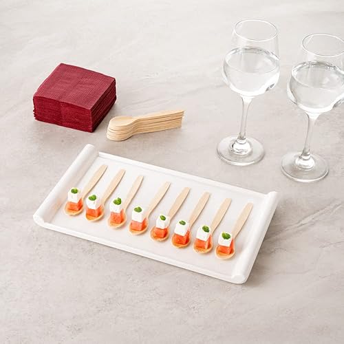 Miniatura 4 de Restaurantware Eco Luxe - Cuchara de degustación redonda de bambú natural, 4 34 pulgadas, caja de 100 unidades