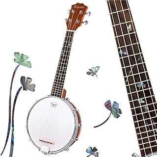 Banjo ukulélé Concert Taille 58,4 cm avec sac Sangle Tuner Cordes Pickup Picks Règle à frapper pont - Les Beatles, Paul McCartney, John Lennon, RIngo Starr, George Harrison Banjo ukulélé Concert Taille 58,4 cm avec sac Sangle Tuner Cordes Pickup Picks Règle à frapper pont – Image 2