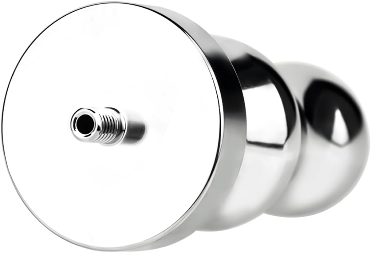 Stainless Steel Chastity Device with Urethral Tube & Metal Anal Plug - Male Metal Chastity Cage Penis Lock Bondage Cock Cage with Butt Plug Sex Toy for Adult (40MM Ring)