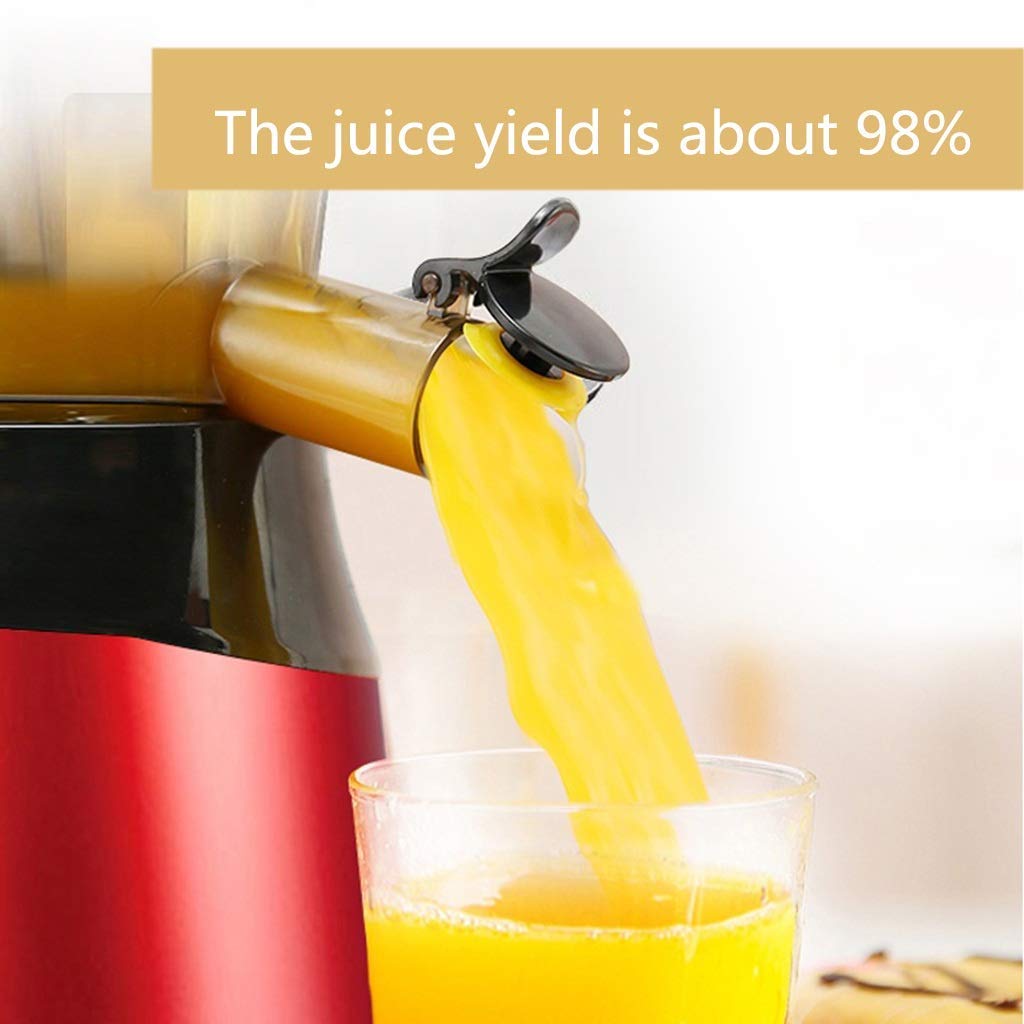 MIIKHI Juicer Machines,Juicer Machines, Slow Masticating Juicer Extractor Easy to Clean, Quiet Motor Reverse Function, BPA-Free, Cold Press Juicer with Brush, Juice Recipes for Vegetables