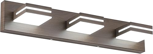 Miniatura 46 de SineRise - Lámpara LED para tocador de baño - Moderna lámpara regulable de acrílico con acabado blanco mate para iluminación de pared sobre el