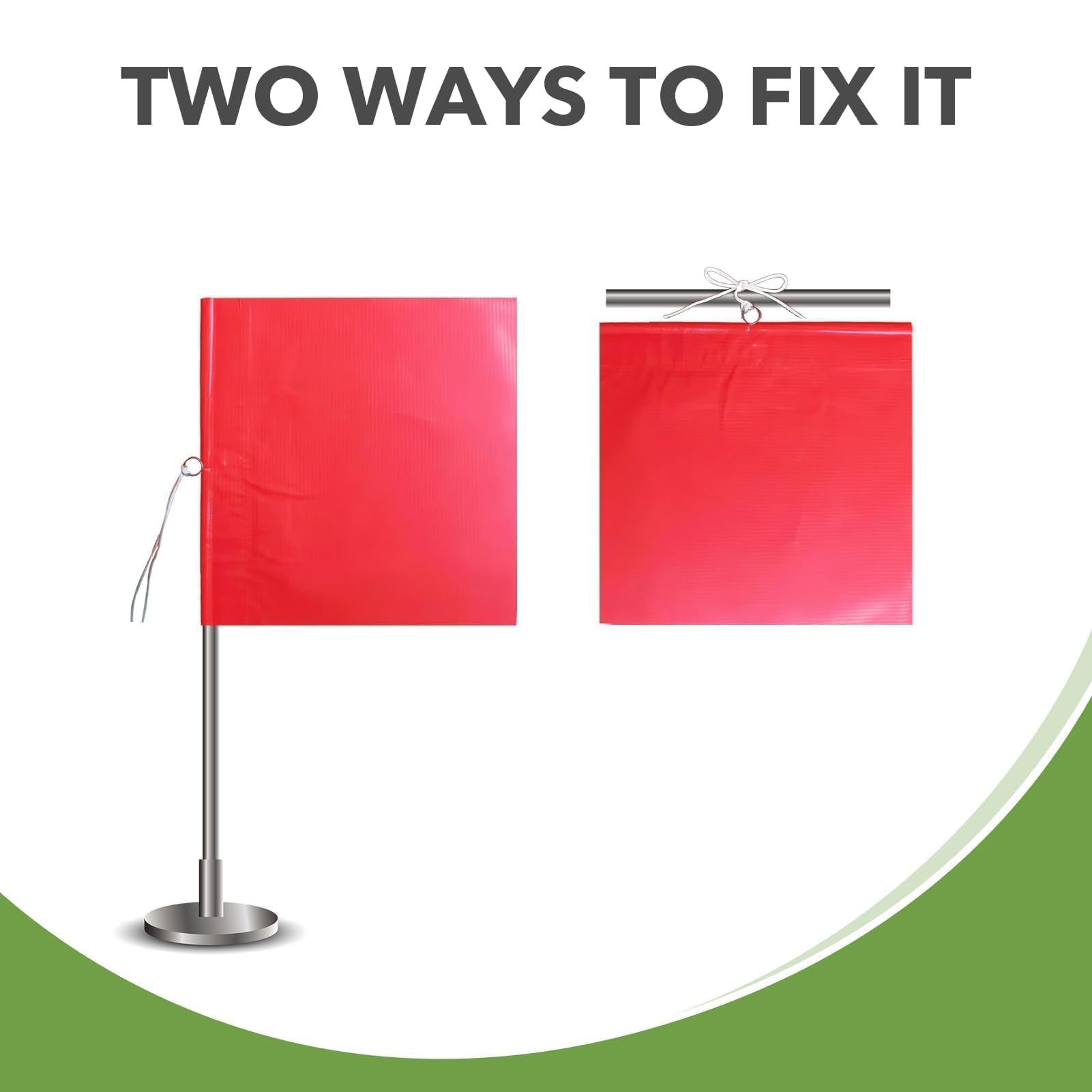 2 stuks rode waarschuwingsvlag 30 x 30 cm waarschuwingsvlag auto rode vlag rode vlag extra lang waarschuwingsvlag rood voor transport fietsendrager auto caravan aanhanger