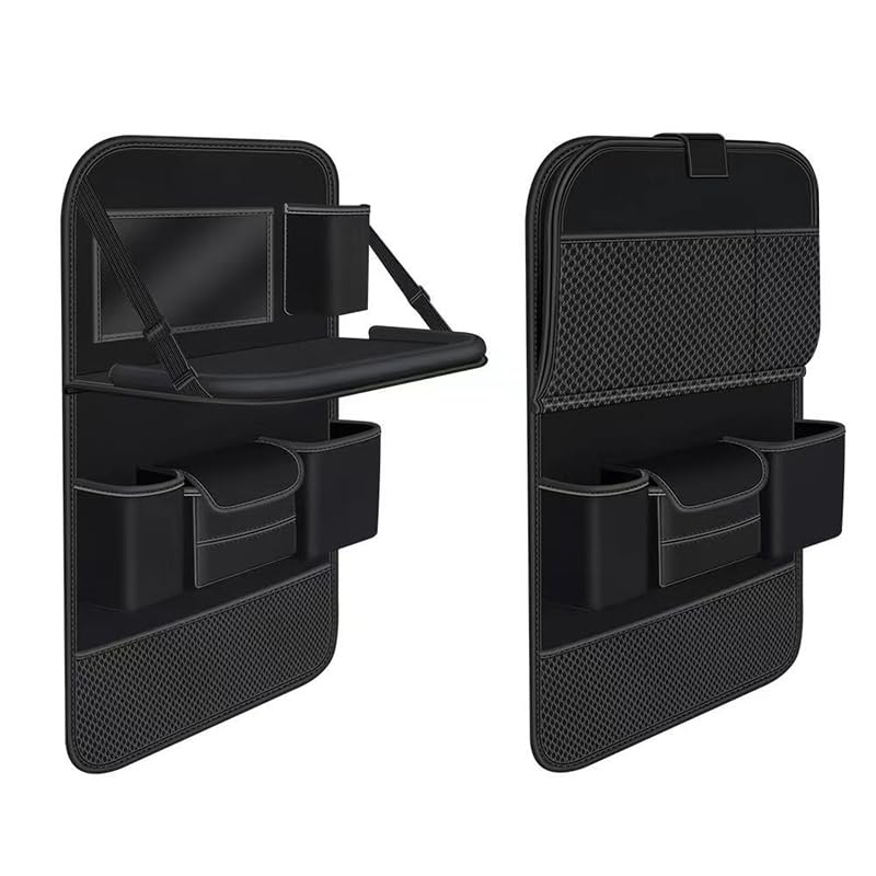Organizador Asiento Coche para Hyundai Celesta Station Wagon, Protector Asiento Trasero Coche Respaldo Impermeable Organizadores para Coche Accesorios,D-2PCS