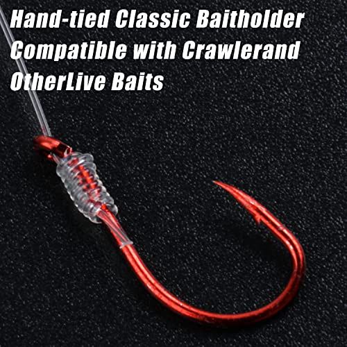 Walleye Spinner Rig Kit, 5 Pack Crawler Harness Walleye Live Bait Rigs Colorado Spinner Blades For Lure Making Octopus Hook Freshwater Saltwater Fishing Bait Rig For Walleye Trout Salmon #TOP5