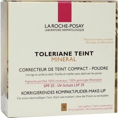 La Roche-Posay Toleriane - Fondotinta Correttore Compatto Polvere 15, 9.5g