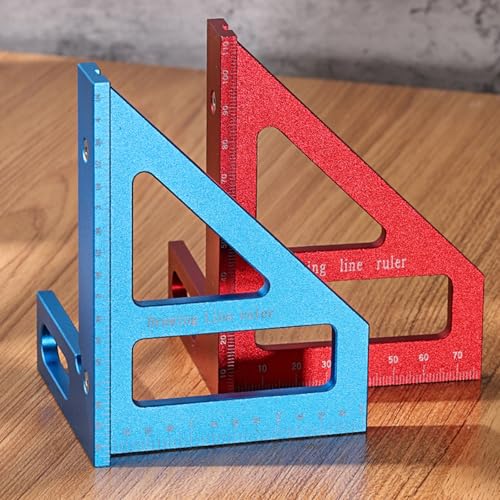Escuadra Triangular Carpintería 45 y 90 Grados miniatura 5
