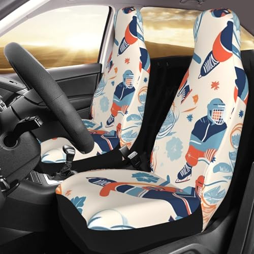 Housse de siège avant de voiture antidérapante Hockey Elements coussin automobile imperméable