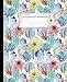 Composition Notebook: Wide Ruled Lined Paper Notebook Journal: Pretty Watercolor Cactus Workbook for Girls Kids Teens Students for Back to School and Home College Writing Notes