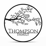 Arbre de Vie Personnalisé en Métal, Décoration Murale, Panneau...