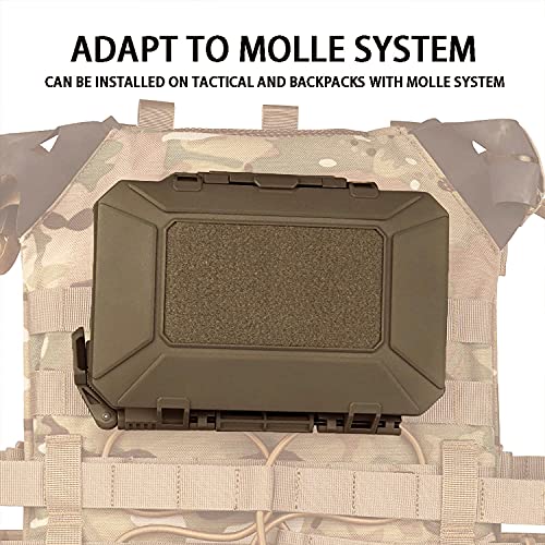 Doxiglobal Tactical Critical Gear Case Hard Instant Navigation Communication Tasks Molle Attachable Tool Box Secure Storage For Phone Compass Waterproof Airsoft Outdoor (Tan) #TOP4