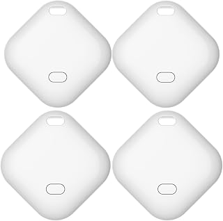Key Finder & Tracker,Bluetooth Tracker Work with Apple Find My (iOS Only),Wallet Tracker tag Locator, Item Finder for Keys, Bags, Wallets, Replaceable CR2032 Lithium Batteries - 4Pack