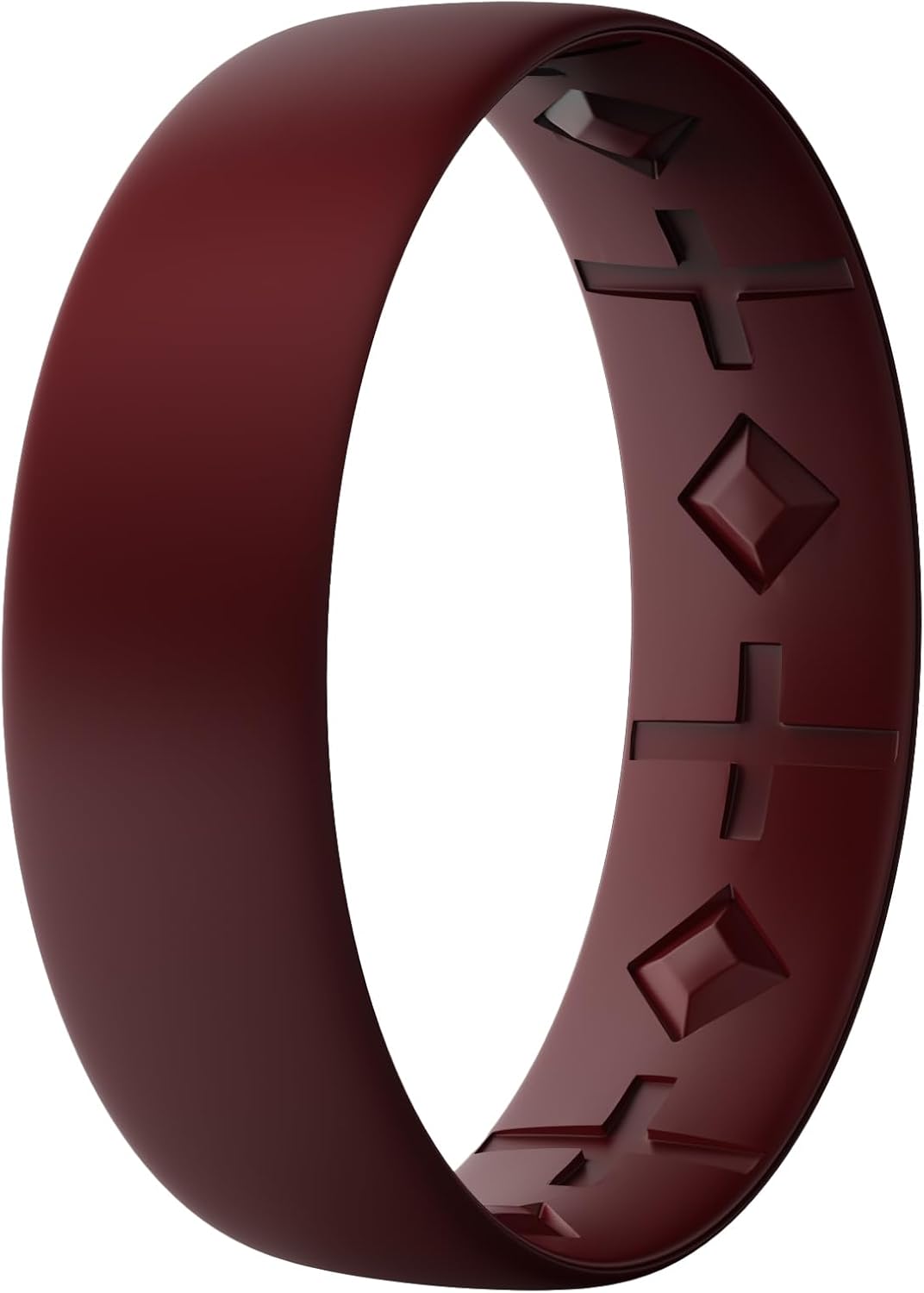 Silicone Rings for Men 8.5mm Wide,2mm Thick-Mens Rubber Wedding Bands-Inner Arc Ergonomic Breathable Design,Variety Multipack 1-7