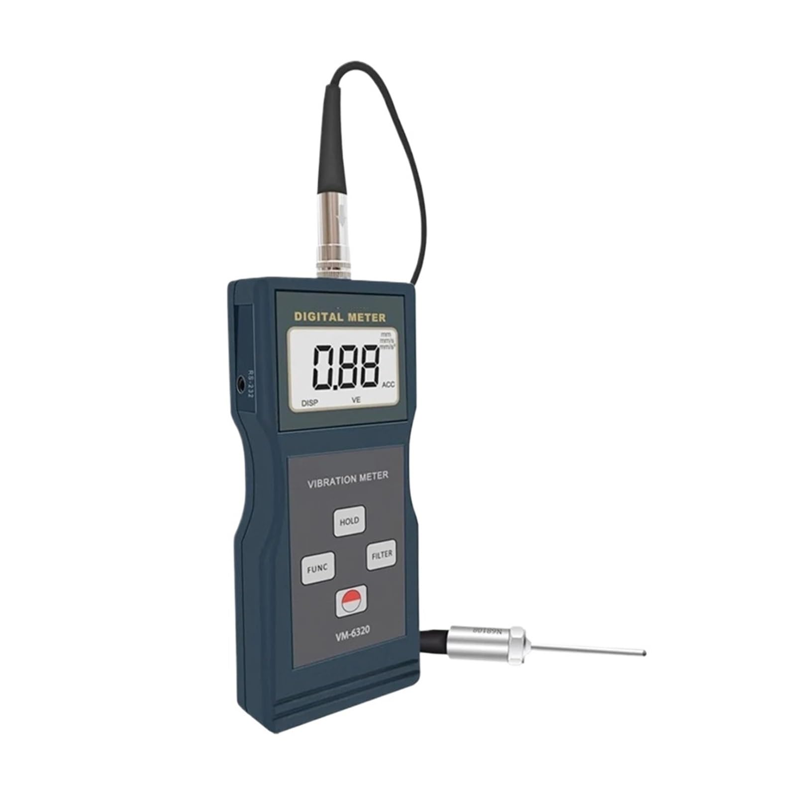 Misuratore Di Vibrazioni Digitale VM-6320 Strumento Misurazione Delle Accelerazione E Decelerazione Meccanica Squilibrio Deviazione Misurazione Precisa(A)