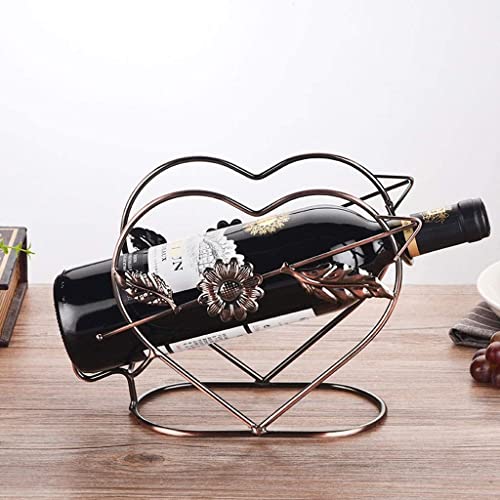 Soporte para botella de vino de hierro arte vintage miniatura 5