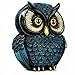 Artpaul Owl Statue Home Decor - Small Figurines for Shelves, Office, Living Room - Decorations and Gifts for Owl Lovers (Blue)